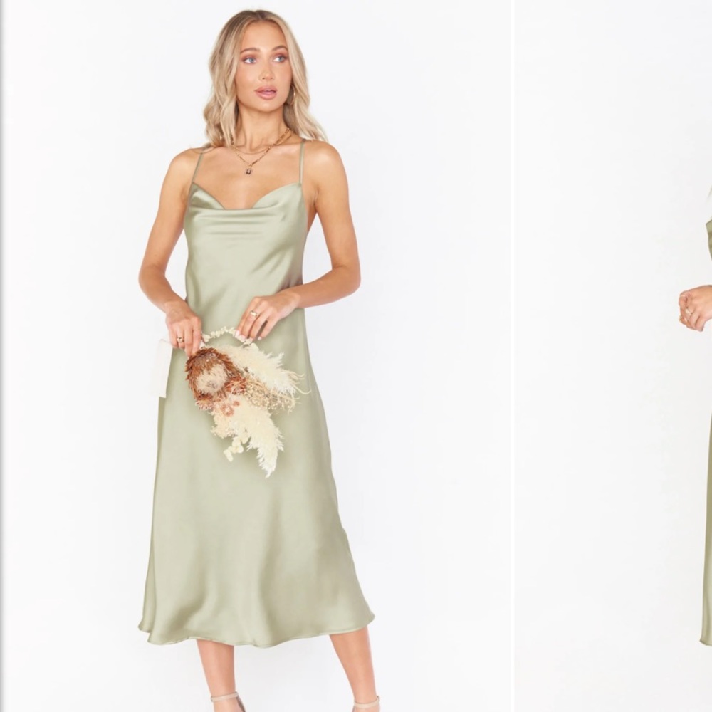 Show Me Your Mumu Verona Cowl Midi Bridesmaid Dress